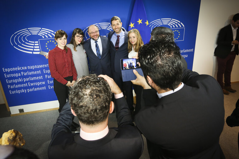 Martin SCHULZ - EP President meets with Young Political Leaders Middle East