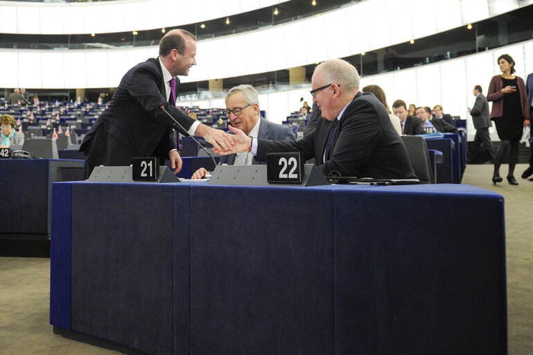 Foto 42: Plenary session week 51 2015 in Strasbourg  Preparation of the European Council meeting of 17 and 18 December 2015  Council and Commission statements