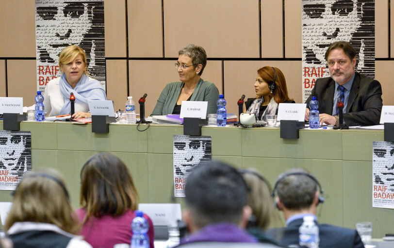 Fotografie 1: Sakharov Prize 2015 for the freedom of Speech  Sakharov Prize Seminar with students ' The fight for freedom of expression '