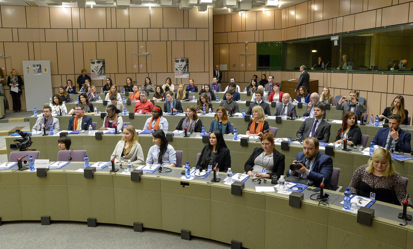 Fotografie 22: Sakharov Prize 2015 for the freedom of Speech  Sakharov Prize Seminar with students ' The fight for freedom of expression '