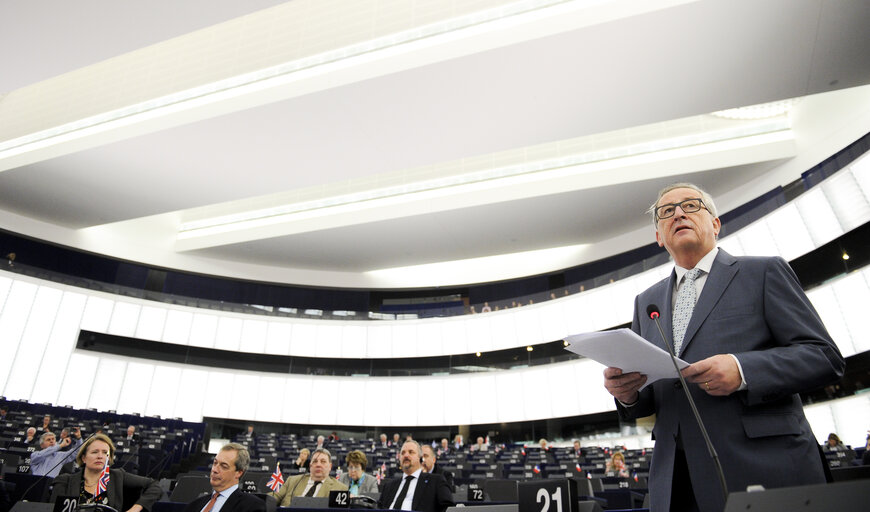 Foto 35: Plenary session week 51 2015 in Strasbourg  Preparation of the European Council meeting of 17 and 18 December 2015  Council and Commission statements