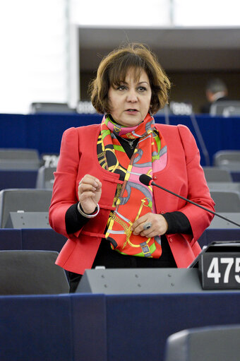 Fotografija 11: Plenary session week 51 2015 in Strasbourg    Completing Europe s Economic and Monetary Union   Oral question