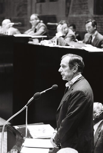 German Minister Klaus von DOHNANYI during a session in Luxembourg on September 1978