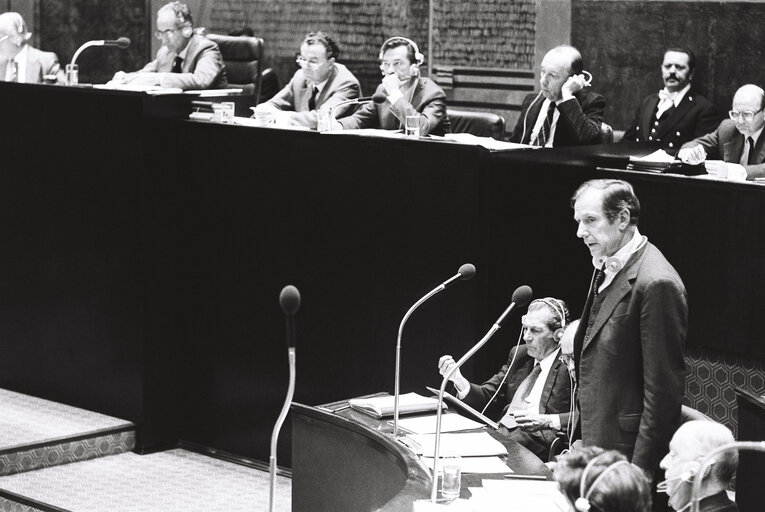 German Minister Klaus von DOHNANYI during a session in Luxembourg on September 1978