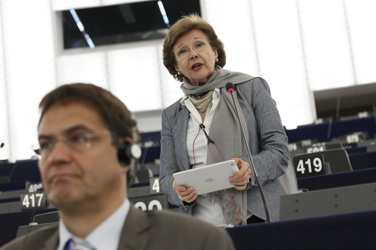 Fotogrāfija 43: Plenary session week 18 2015 in Strasbourg - Reducing the consumption of lightweight plastic carrier bags