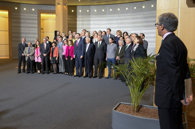 Foto 5: Official visit of the King of Spain Felipe VI at the European Parliament in Brussels.