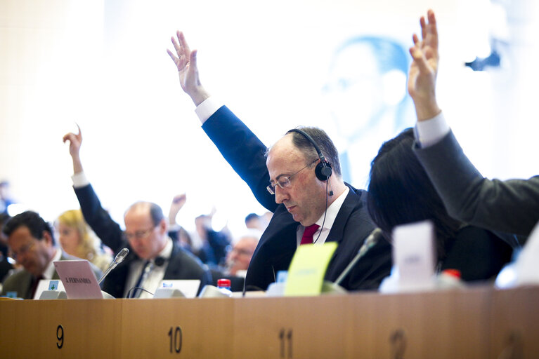 Photo 1: ECON/BUDG Joint Committee Meeting - vote on the Juncker investment plan