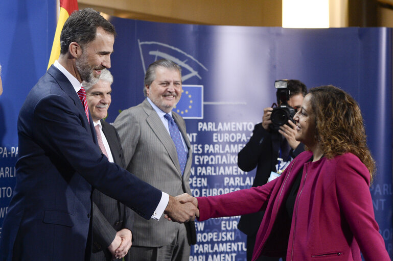 Foto 24: Official visit of the King of Spain Felipe VI at the European Parliament in Brussels.