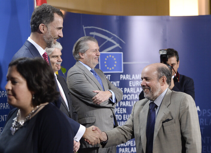 Foto 2: Official visit of the King of Spain Felipe VI at the European Parliament in Brussels.