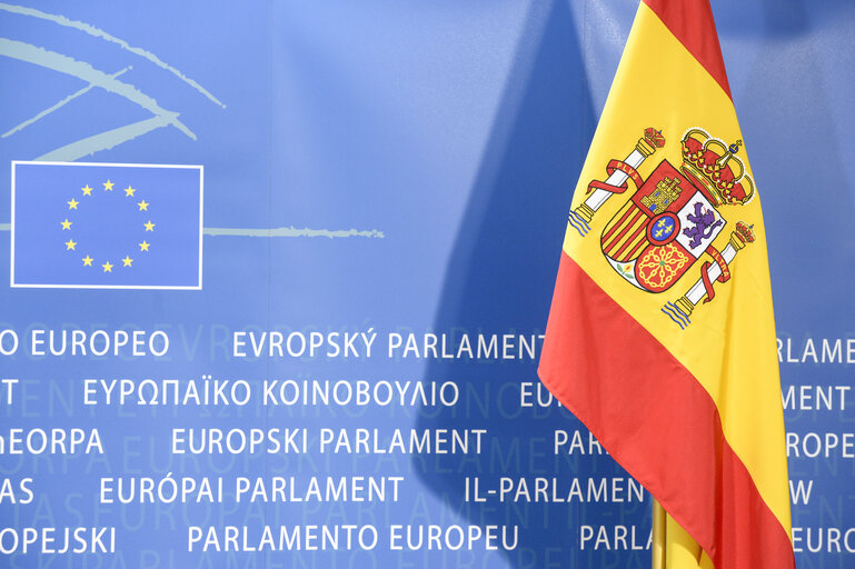 Foto 25: Official visit of the King of Spain Felipe VI at the European Parliament in Brussels.