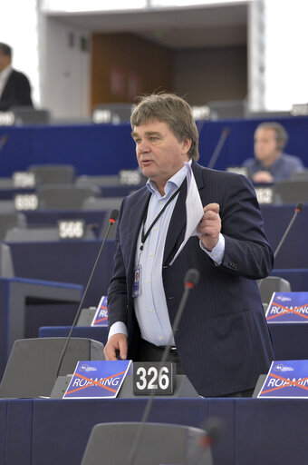 Fotografie 4: Plenary session week 11 2015 in Strasbourg - Sustainable exploitation of sea bass