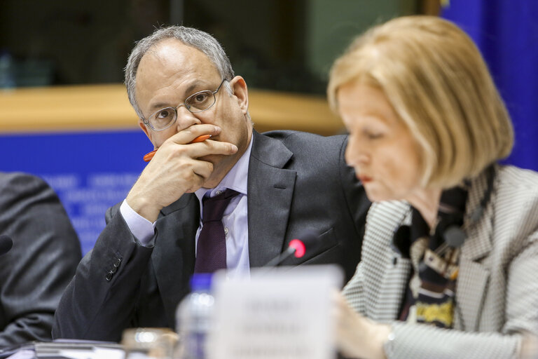 Foto 11: Public Hearing with Chair of the Supervisory Board of the ECB  EP Committee on Economic and Monetary Affairs