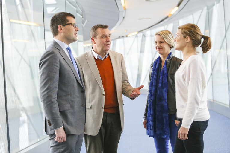 NV-A Delegation Members (ECR) in the European Parliament in Brussels