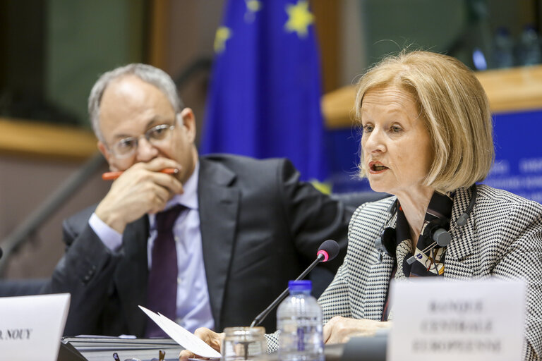 Foto 12: Public Hearing with Chair of the Supervisory Board of the ECB  EP Committee on Economic and Monetary Affairs