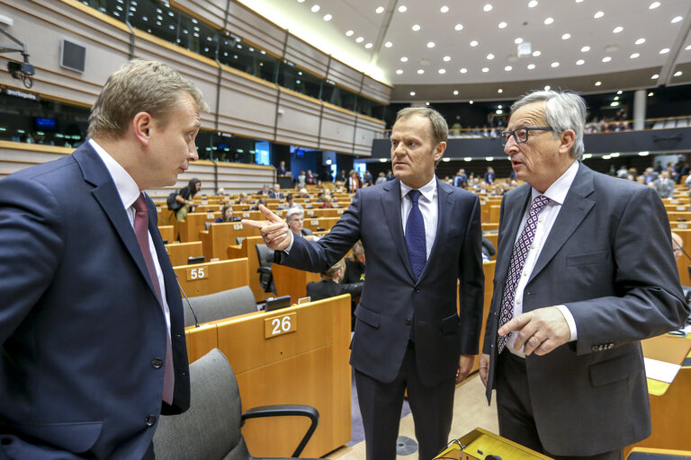 Fotografie 37: Plenary session week 13 in Brussels - European Council and Commission statements - Conclusions of the European Council  meeting - 19-20 March 2015