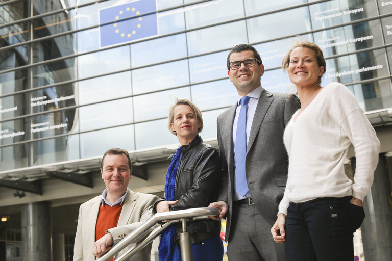 NV-A Delegation Members (ECR) in the European Parliament in Brussels