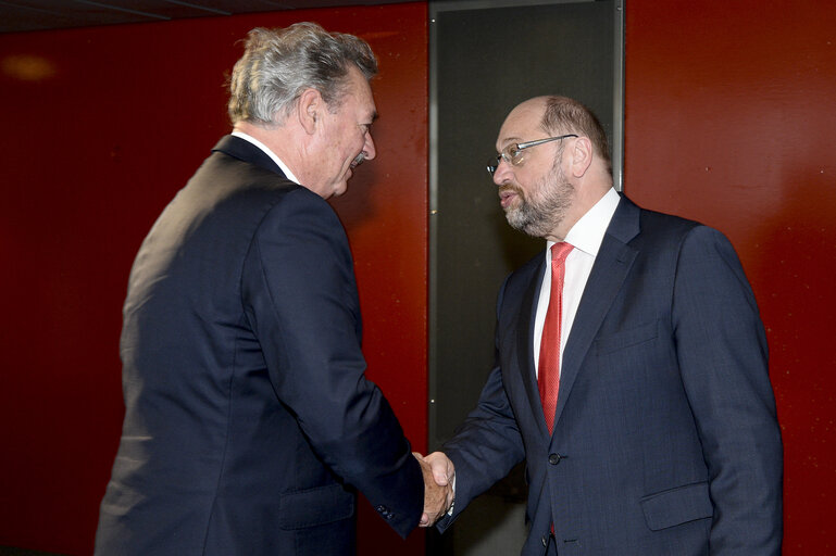 Foto 3: EP President meets with Jean ASSELBORN, Minister for Foreign Affairs Luxembourg