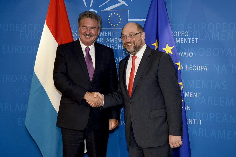 Foto 2: EP President meets with Jean ASSELBORN, Minister for Foreign Affairs Luxembourg