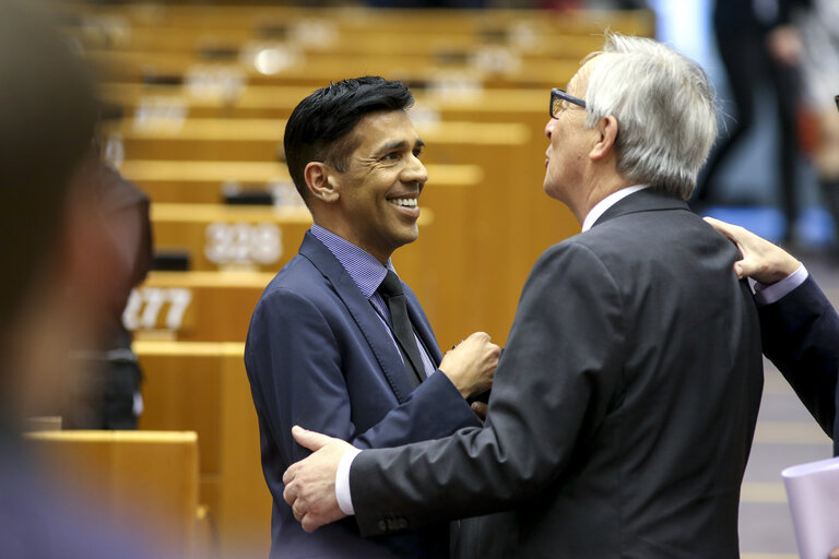 Nuotrauka 41: Plenary session week 13 in Brussels - European Council and Commission statements - Conclusions of the European Council  meeting - 19-20 March 2015