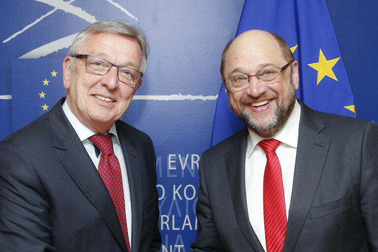 Fotografie 2: Martin SCHULZ - EP President meets with Mathieu GROSCH