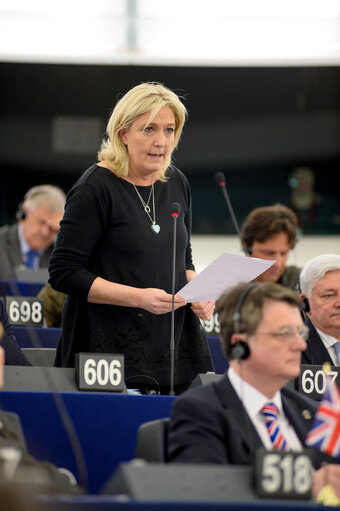 Fotografie 11: Plenary session week 11 2015 in Strasbourg - Explanation of votes