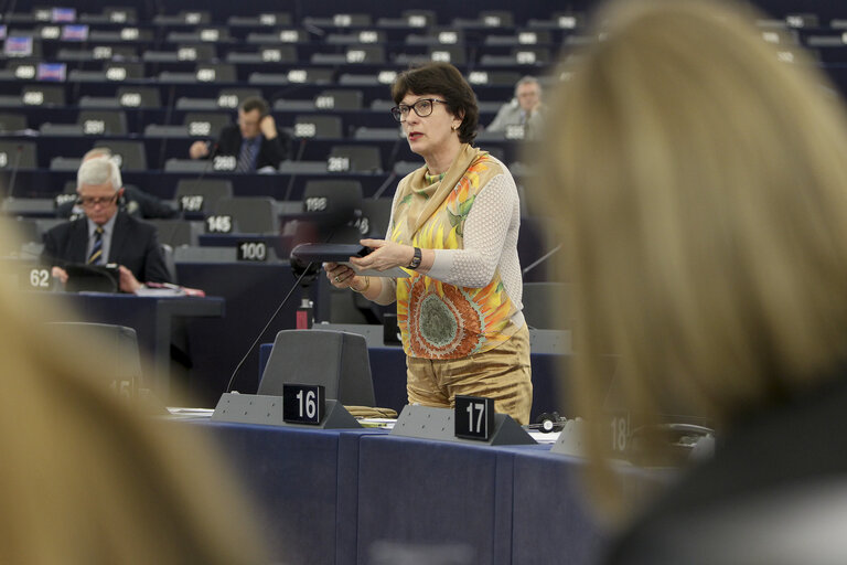 Fotografie 22: Plenary session week 11 2015 in Strasbourg - Murder of the Russian opposition leader Boris Nemtsov and the state of democracy in Russia  Statement by the Vice-President of the Commission/High Representative of the Union for Foreign Affairs and Security Policy