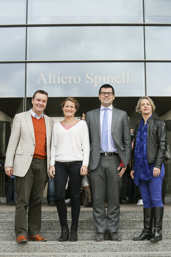 Fotografija 14: NV-A Delegation Members (ECR) in the European Parliament in Brussels