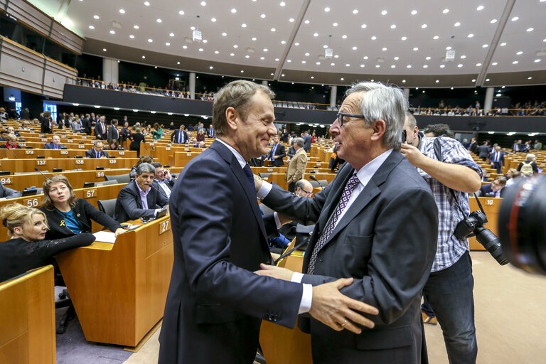 Nuotrauka 2: Plenary session week 13 in Brussels - European Council and Commission statements - Conclusions of the European Council  meeting - 19-20 March 2015