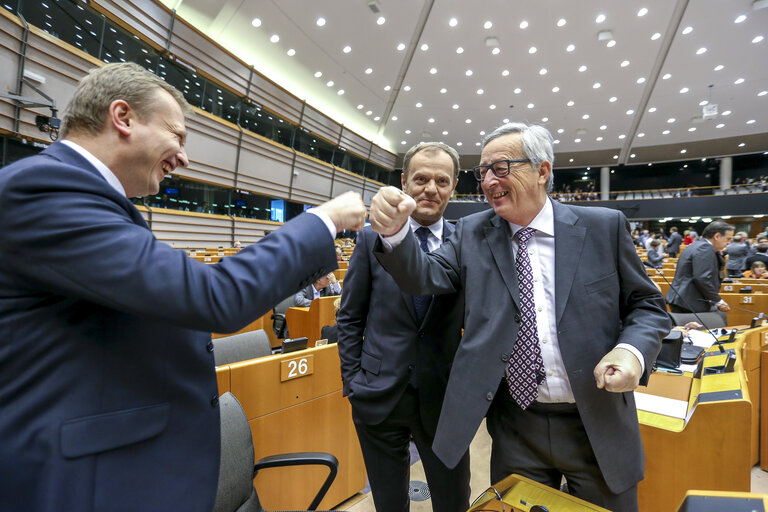 Fotografie 3: Plenary session week 13 in Brussels - European Council and Commission statements - Conclusions of the European Council  meeting - 19-20 March 2015