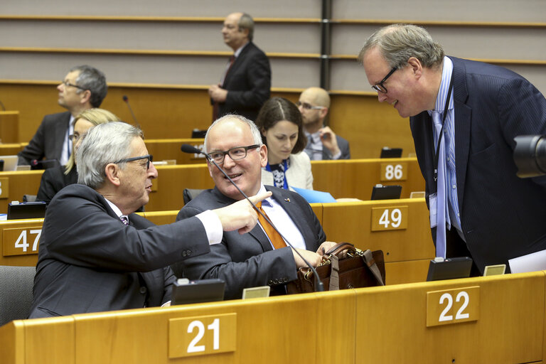 Nuotrauka 4: Plenary session week 13 in Brussels - European Council and Commission statements - Conclusions of the European Council  meeting - 19-20 March 2015