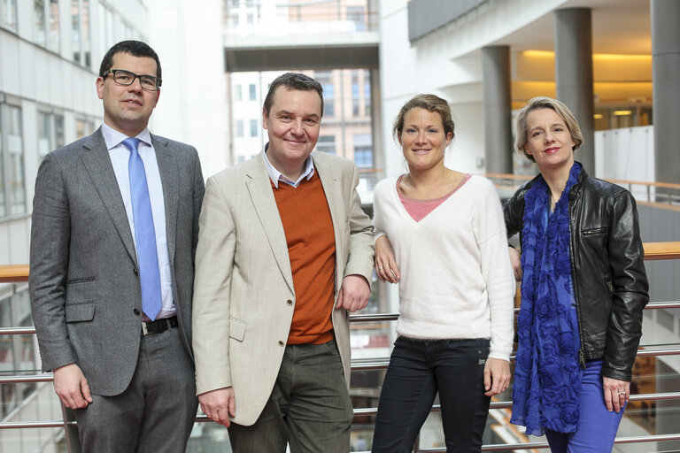 NV-A Delegation Members (ECR) in the European Parliament in Brussels