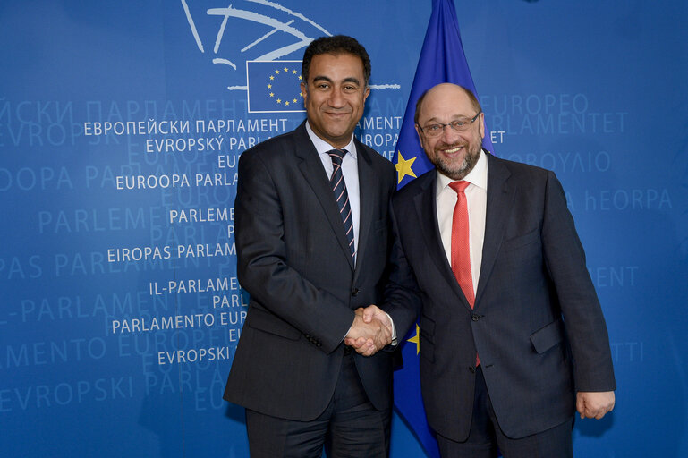 Foto 2: EP President Preparatory meeting PA-UfM with Secretary General Fathallah SIJILMASSI and Marco AGUIRIANO