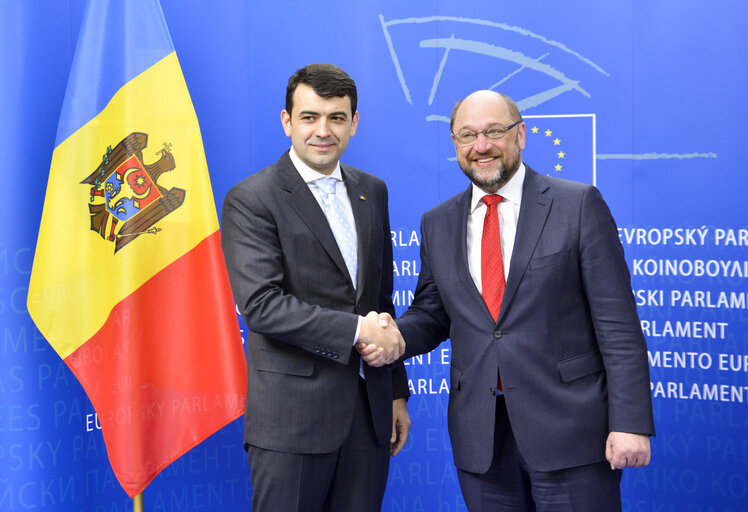 Martin SCHULZ - EP President meets with Chiril GABURICI, Prime-Minister of the Republic of Moldova