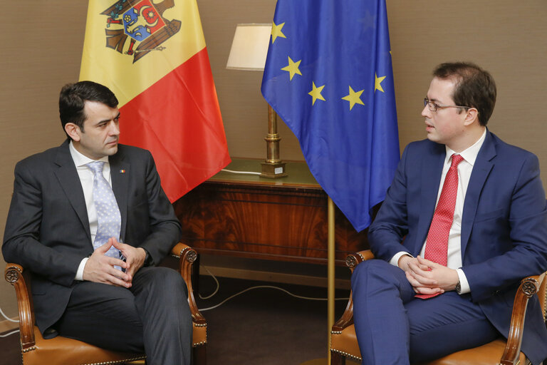 Photo 1 : EU - Moldova Parliamentary Committee Meeting with Prime ministrer of Moldova