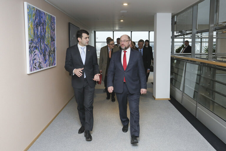 Martin SCHULZ - EP President meets with Chiril GABURICI, Prime-Minister of the Republic of Moldova