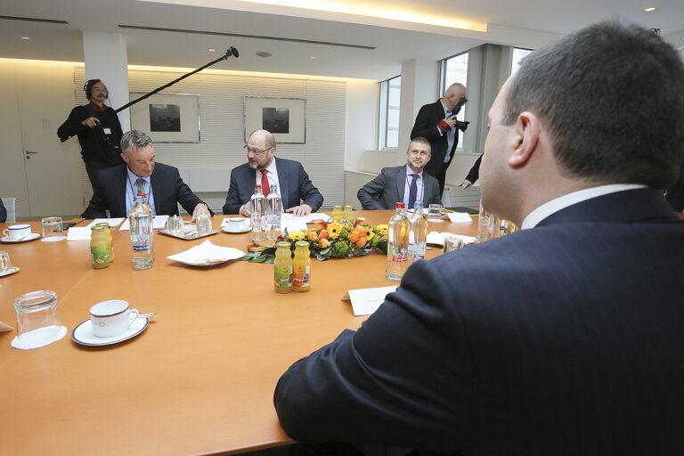 Suriet 3: Martin SCHULZ - EP President meets with prime minister of Georgia Irakli GARIBASHVILI