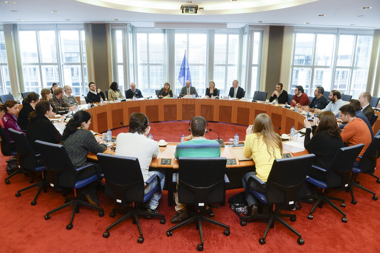 Billede 1: Martin SCHULZ - EP President meets with Young European Trade Union Leaders