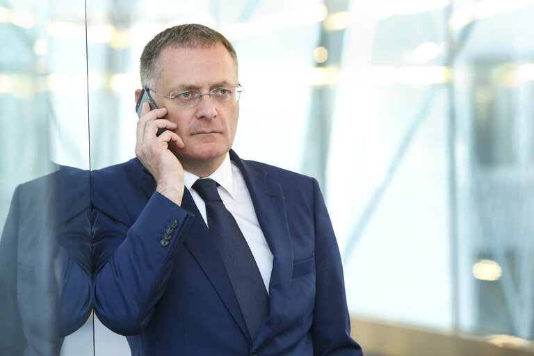 Photo 2: MEP Philippe JUVIN in the European Parliament in Brussels.