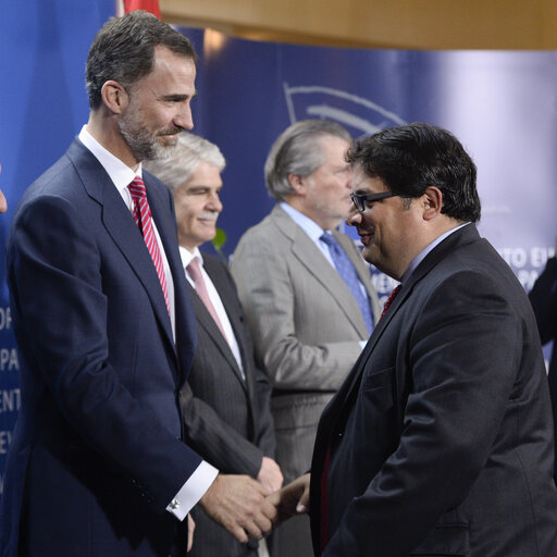 Foto 7: Official visit of the King of Spain Felipe VI at the European Parliament in Brussels.