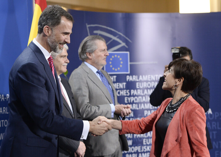 Foto 5: Official visit of the King of Spain Felipe VI at the European Parliament in Brussels.