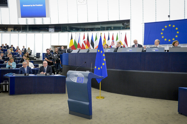 Fotografie 42: State of the Union 2016 - Statement by the President of the Commission - Plenary session week 37 at the EP in Strasbourg