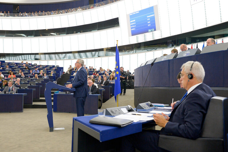 Fotografie 18: State of the Union 2016 - Statement by the President of the Commission - Plenary session week 37 at the EP in Strasbourg