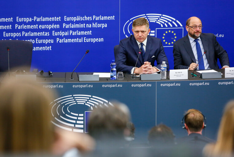 Fotografie 10: Official visit of Slovak Prime Minister to the European Parliament in Strasbourg.