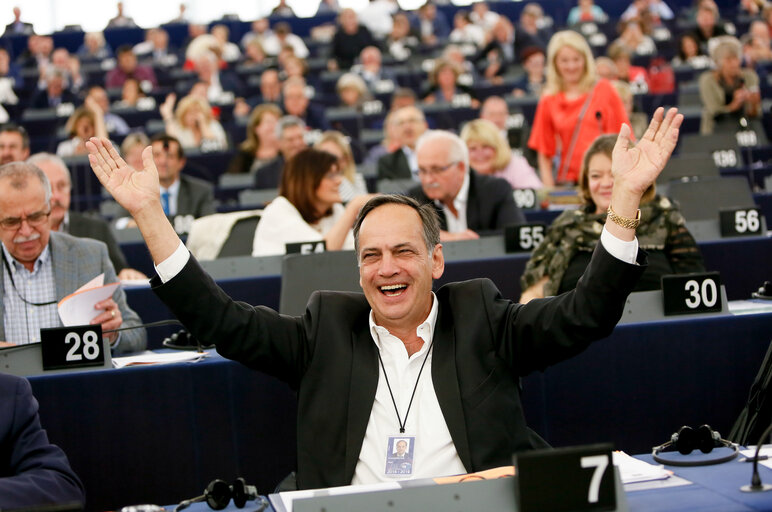 Photo 23: Plenary session in Strasbourg - Week 27  2016. Votes