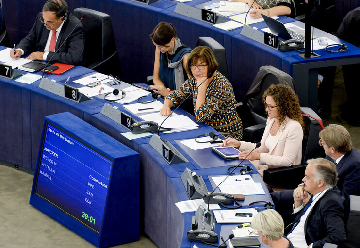 Fotografie 17: State of the Union 2016 - Statement by the President of the Commission - Plenary session week 37 at the EP in Strasbourg