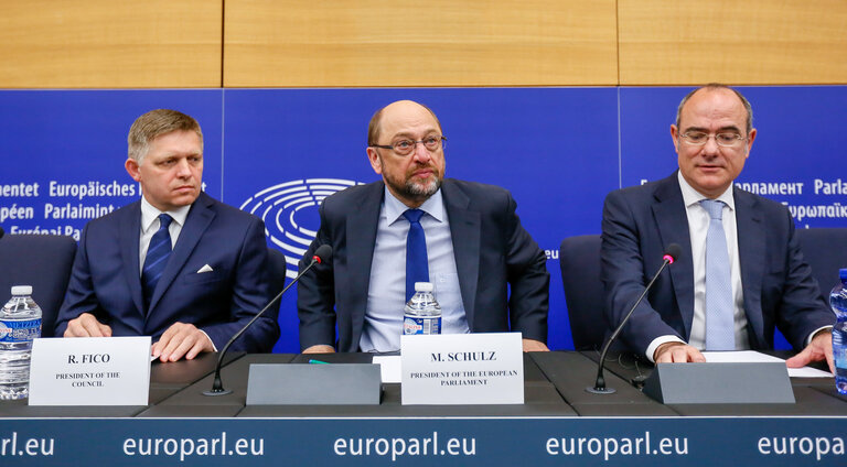 Fotografie 16: Official visit of Slovak Prime Minister to the European Parliament in Strasbourg.