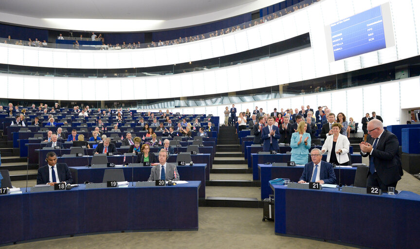 Fotografie 13: State of the Union 2016 - Statement by the President of the Commission - Plenary session week 37 at the EP in Strasbourg