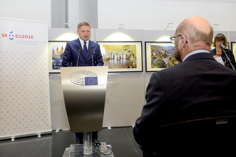 Fotografie 10: EP President attends the opening of a photo exhibition of the Slovak Presidency