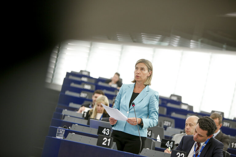 Fotografia 21: Plenary session in Strasbourg - Week 27 2016 - New initiatives related to the Middle East Peace Process