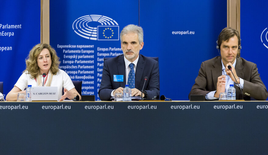 Zdjęcie 2: Press Conference on Access to medicines in the EU by Soledad CABEZON RUIZ (S&D, ES), rapporteur.